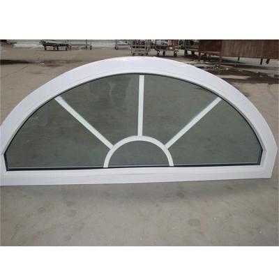 China Folding Screen UPVC Windows PVC Casement Opening Circular UPVC Window Fixed Window For Decoration Double Glazed Windows for sale