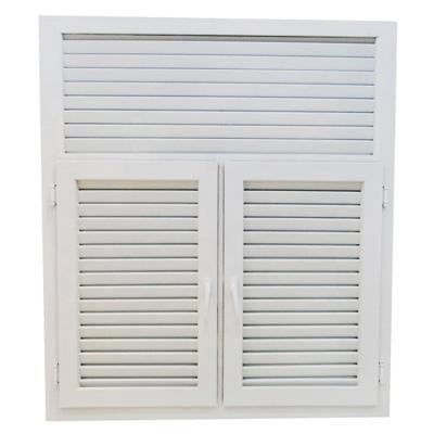 China Folding Blind Screen American NFRC UPVC Awning Window Canopy Shade Window Standard Profile UPVC For Residential House for sale