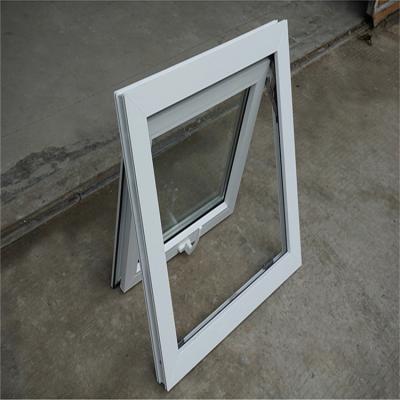 China Hot Selling Plastic Folding Screen UPVC Window Vinyl Top Hung LOW E Awning Windows For Living Room Bedroom Family Decoration for sale