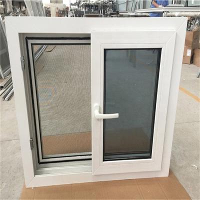 China 2021Year Bahamas Lminated Glass Screen EPDM Sealing Large UPVC Strip Hurricane Proof Folding Sliding Window For Kitchen for sale