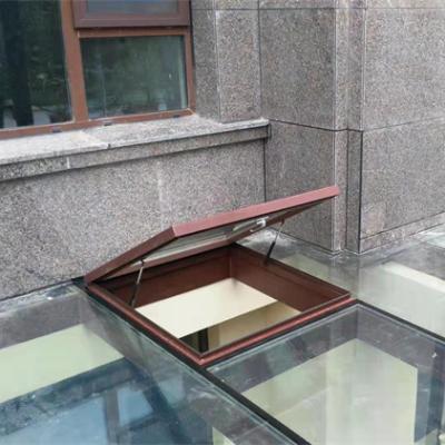 China Electric Folding Screen Skylight Window Aluminum And Aluminum Alloy Window Glass Roof Combination Windows And Doors for sale