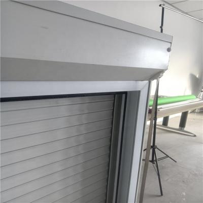 China Customizable Height Aluminum Roller Shutter Anti-Hurricane Screen Folding Aluminum Frame For Commercial Projects for sale