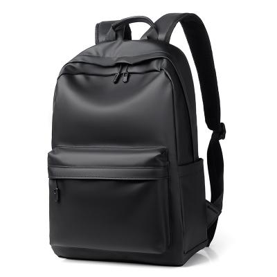 China 2022 Best Quality PU Leather Anti-theft Laptop Backpack Waterproof Bags Durable Simple Casual Backpack Travel For Men for sale