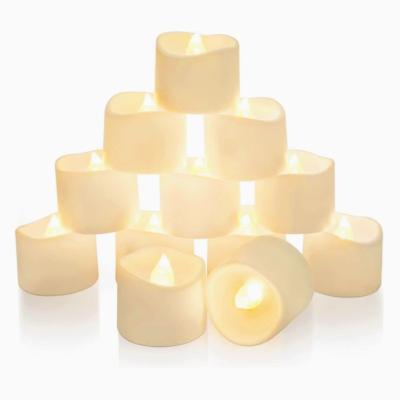 中国 Electronic LED Flickering Warm Light Battery Flameless Candles For Wedding Christmas Halloween Decorations 販売のため