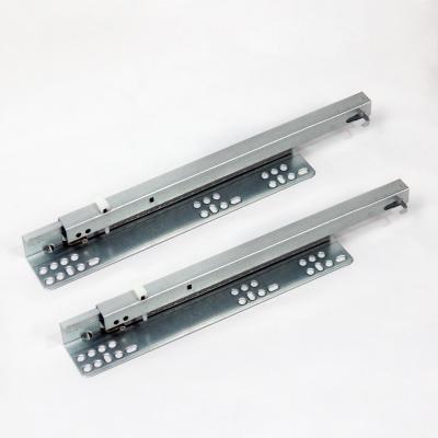 China 2 Fold Ball Bearing Hidden Furniture Drawer Slides 550mm For Kitchen Cabinet for sale