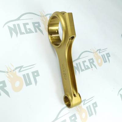 China H beam /A beam/I beam/AQ/IQ/X beam/HT titanium connecting rod for Nissan Skyline RB26 2.6L steel connecting rod for sale