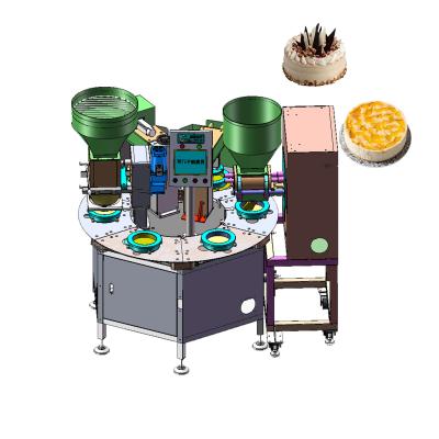 China 600pcs/H Industrial Cake Production Line Cheesecake Filling Machine for sale