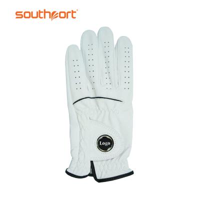 China Southport Logo Golf Gloves OEM Anti-Slip Golf Glove Mens Custom Made For Men for sale