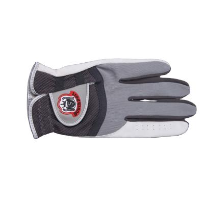 China OEM Fashionable White Professional Golf Gloves Leather Synthetic Leather Custom Fit Golf Gloves for sale