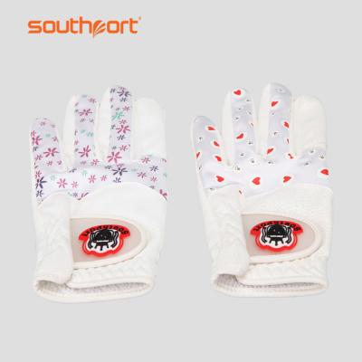 China Southport Punching Golf Gloves Ladies Non-Slip Anti-Slip Golf Glove Quickly Dry for sale