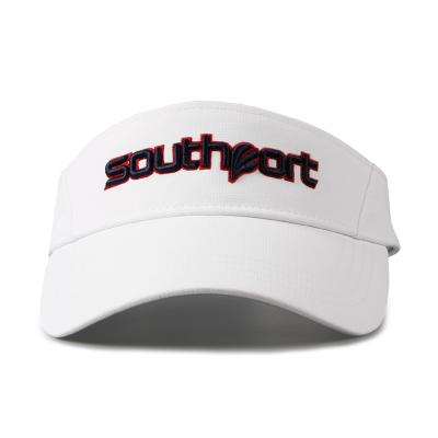 China breathable & Southport Color Cool Mens Womens Sun Visor Golf Hat Cool Blue White Breathable Breathable for sale