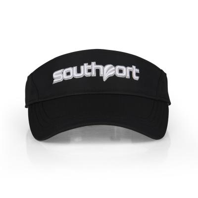 China breathable & Southport Waterproof Quite Cool Black Color Mens Womens Visor Golf Hat for sale