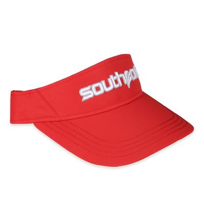 China breathable & Southport Waterproof Red Color Men Women Sun Visor Golf Hat Quite Cool Breathable for sale