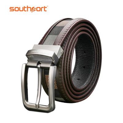 China Turn Buckle Belt For Men's Color Leather Belt Removable Buckle Belt for sale