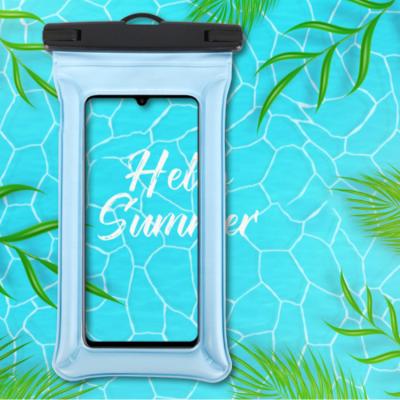 China Yuanfeng Bubble Mobile Phone Anti-drop Frame IPX 8 Waterproof Grade Waterproof Phone Filter Dry Bag for sale