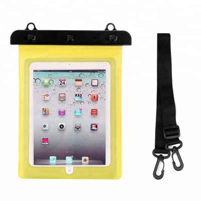 China Custom Ipx8 Waterproof Dustproof Sandproof Printed Clear PVC Dry Bag REACH/ROHS 9-11 Inch Ourdoor Waterproof Tablet Bag for sale