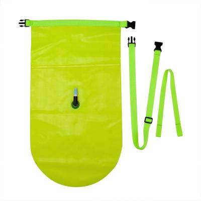 China 0.5mm PVC Yuanfeng Airbag Float Dry Bag 18L Swim Swimming Buoy Waterproof Swim Buoy for sale