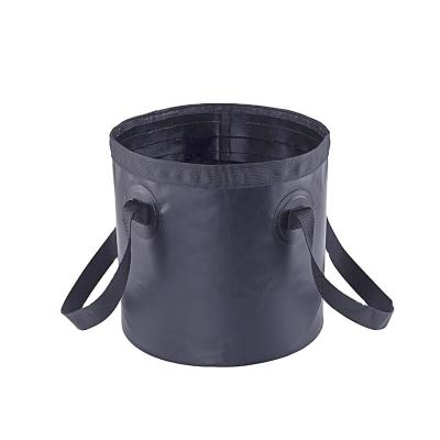 China 500D PVC Tarpaulin Wholesale Ocean Bucket PVC Camping Dry Folding Waterproof Folding Water Bucket for sale