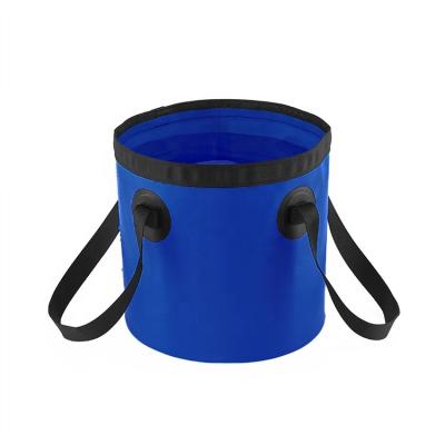 China Waterproof Outdoor Sports Fishing Folding Bucket Household Car Wash Bucket Garden Bucket for sale