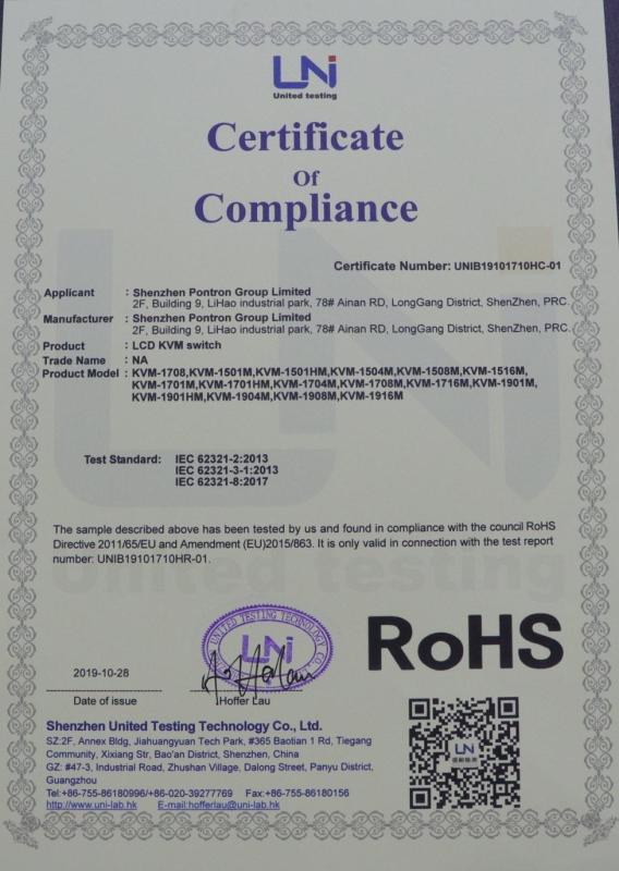 RoHS - Shenzhen Pontron technology Limited