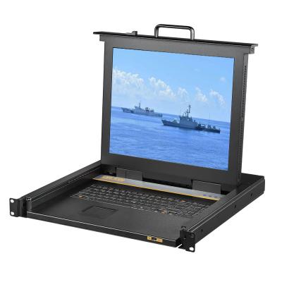 China Control and Switch Split 1U Inch Rack Mount USB LCD KVM Single Port/Switch 4ports/8ports/16ports VGA KVM Console 15 for sale