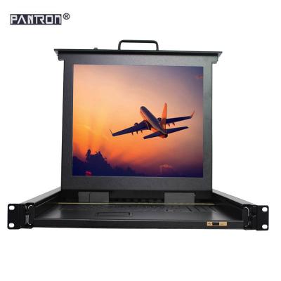 China Control and Switch Split Cheap China Supplier 4 Ports VGA KVM Drawer 15 Inch 1U Rack Mount USB LCD KVM Switch for sale