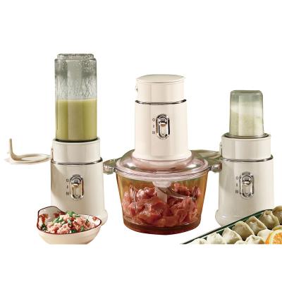 China Household 250w 3 in 1 Chopper Blender Personal Blender Smoothie Juice Food Processor Grinder for sale