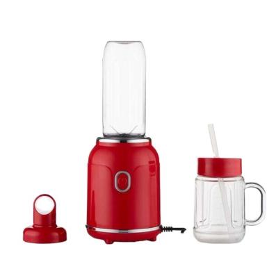 China Retro Design Household Rechargeable Portable Blender Centrifugal Juicer 2 In 1 Power Blender for sale