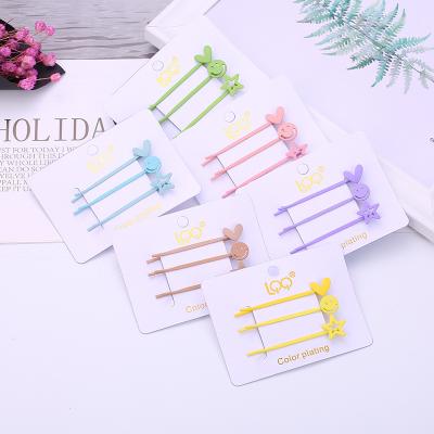 China Fashion Jewelry 2021 Fashionable Custom Accessories Simple Solid Color Hair Clip Cute Wholesale Hair Clip For Girls for sale