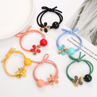 China Factory Wholesale Fashionable Kids Jewelry Elastic Hair Bands Rubber Band Hair Bands Hair Beaded Accessories For Kids for sale