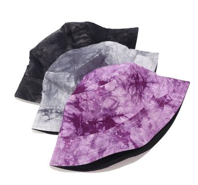 China High Quality Character Tie Die Reversible Bucket Hat Tie And Dye Bucket Hats Bulk Cotton for sale