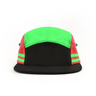 China COMMON Free Sample Unstructured Hats Design Your Own Custom Plain Five Panel Hat Blank Logo 5 Panel Hat for sale