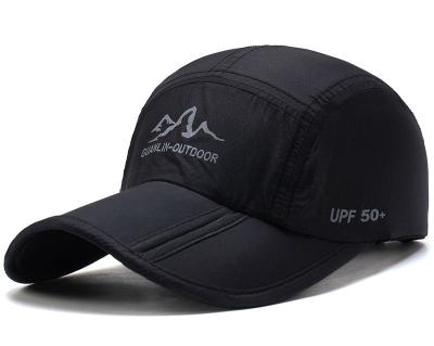 China YEZI COMMON Wholesale Custom Brand Logo Quality Folding Folding Sports Cover Polyester Sports Sunscreen Quick Dry Outdoor Hat for sale