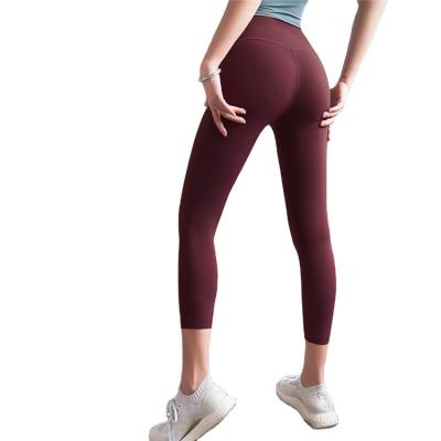 China Autumn Winter Pink Pastel Youth Antibacterial Breathable Girl Summer Spring Gaiters High Waist Tight Yoga Pants for sale