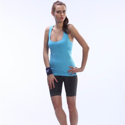 China Factory Price Fitness Yoga Sportswear Antibacterial Polyester Tops Women's Yoga Vest for sale