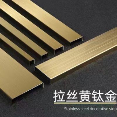 China Modern Factory Customized Drawing Metal Transition Strip Chrome Plated Stainless Steel Patch Panel For Wall Decoration. for sale