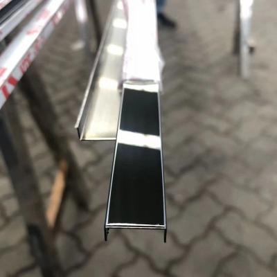 China Modern Popular Decorative Stainless Steel Junction Panel Metal Profile Tile Trim. for sale