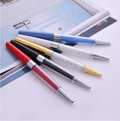 China office & School Pen Latest Design Metal Crystal Pens Multicolor High-grade Diamond Ballpoint Pens Office Stationery Class Pen for sale