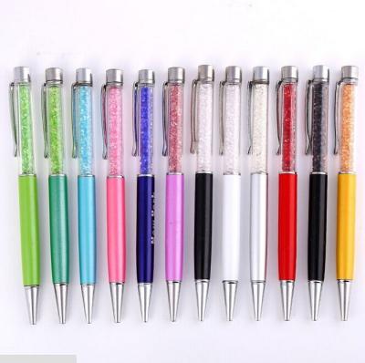 China office & School Pen High Quality Metal Crystal Ballpoint Pens With Ready Made Box Retail Diamond Pen Crystal Pens For Promotional Gifts for sale