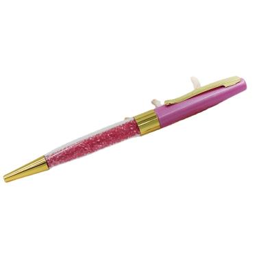 China office & School Pen Newest Crystal Ballpoint Pens Crystal Pen With Clip Office And School Metal Pen With Gold Coins OEM Service And Drop Shipping for sale