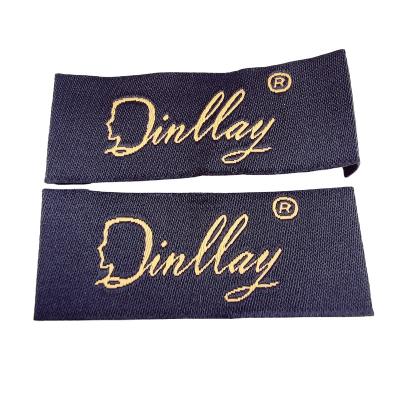 China Viable Custom Brand Apparel Woven Labels Woven Scarf Labels for sale