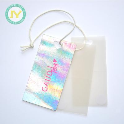 China Sustainable Paper Hang Tag For Custom Brand Logo Offset Printed Fabric Wholesale Design Garment Hang Tag Glossy White Shoes Eco - Friendly for sale