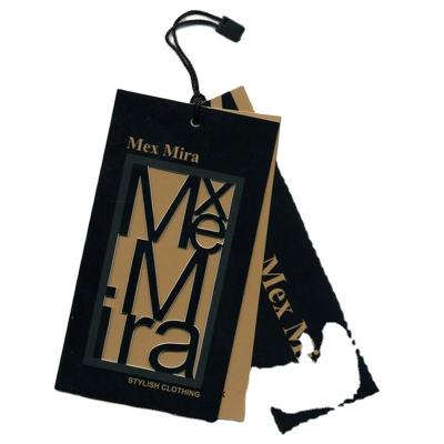 China Viable Brand Logo White Cardboard Folded Hang Tag Custom Custom Hang Tag For Tie for sale