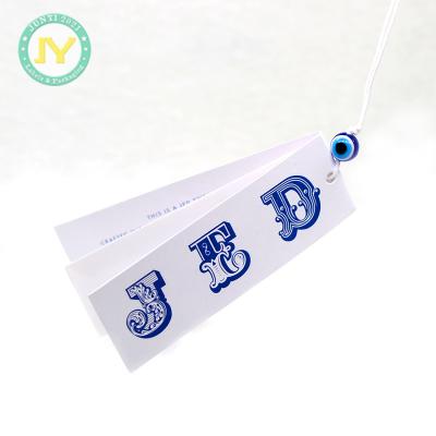 China Viable Shoes Printed Backing Bags Customclothing Tag Recyle Swing Tags Garment Tag String Paper Accept Customized Logo 200pcs for sale