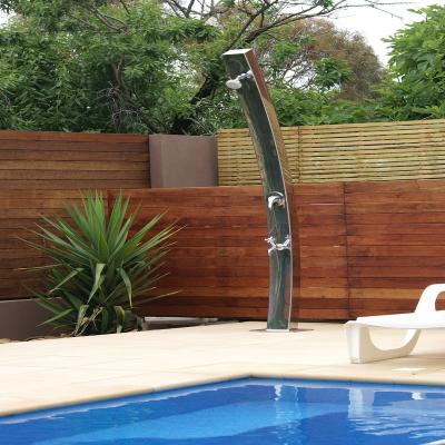 China Outdoor locations (such as the outdoor pool Audemar Stainless Steel 316 Curve Beach Shower in mirror finishing for sale