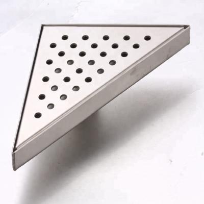 China Straight Strainer Audemar T Series Stainless Steel Edge 304 Triangle Bathroom Drain for sale