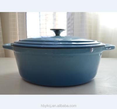 China SS-B30N Sustainable Cast Iron Oval Enamel Casserole /Dutch Oven for sale