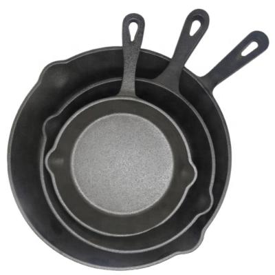 China 15 Years Retail Factory Sustainable Cast Iron Mini Fry Pan In Pre-Seasoned Coating for sale