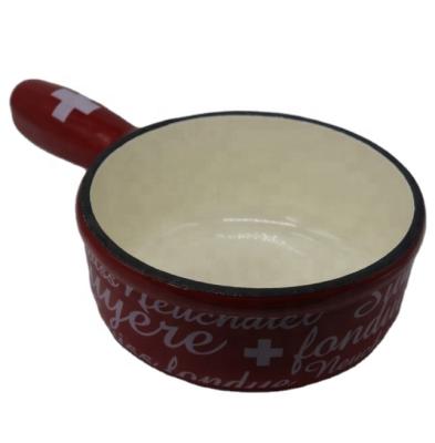 China Sustainable Melting Milk Pot With 3 Layers Enamel Coating for sale