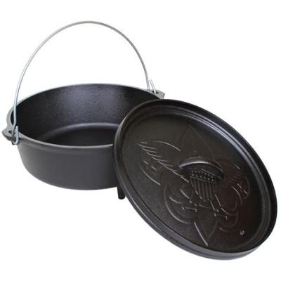 China 2021 amazon sustainable pre-season cast iron camping dutchoven with handle for sale